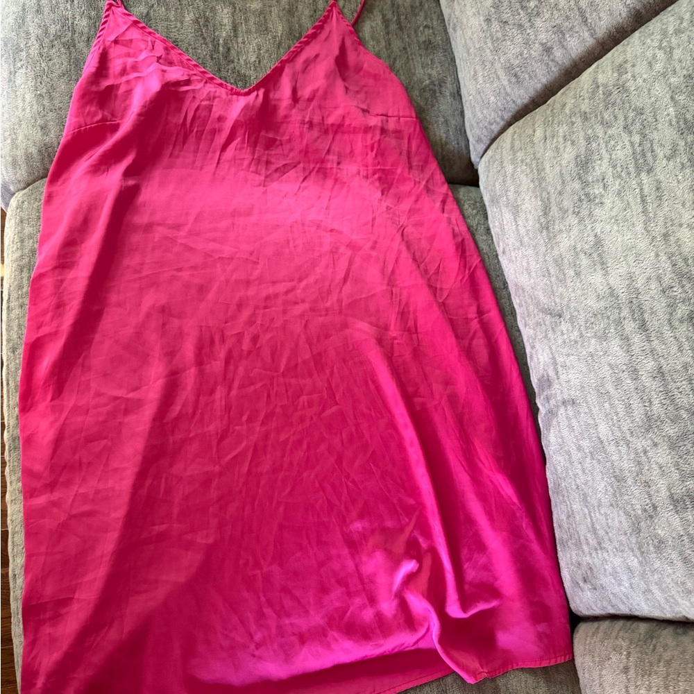 Stars Above Pink Satin Chemise